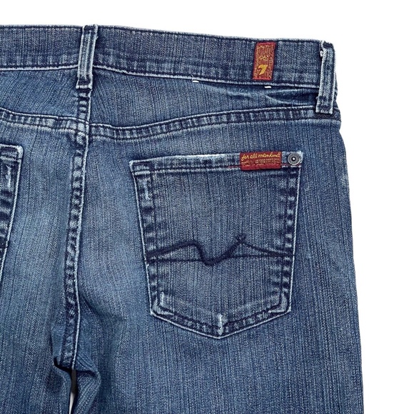 7 For All Mankind Women’s Size 26 Blue Rickie Boyfriend Jeans Button Fly Denim - Picture 12 of 12